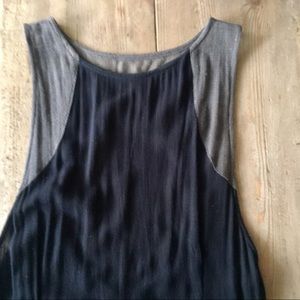 Black & Charcoal Maxi Dress